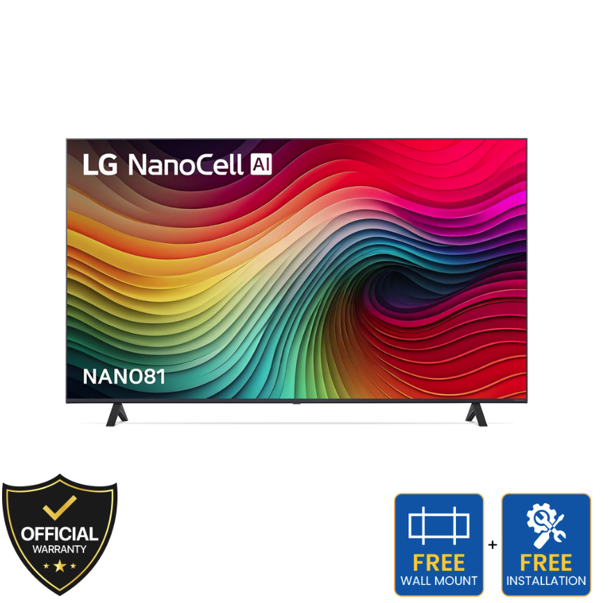 LG 65 Inch NanoCell 4K Smart TV (65NANO81TSA)