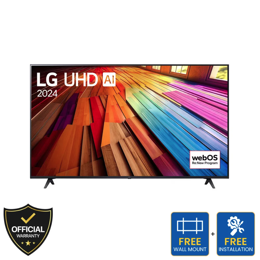 LG 65 Inch AI 4K UHD Smart TV (65UT8050PSB)