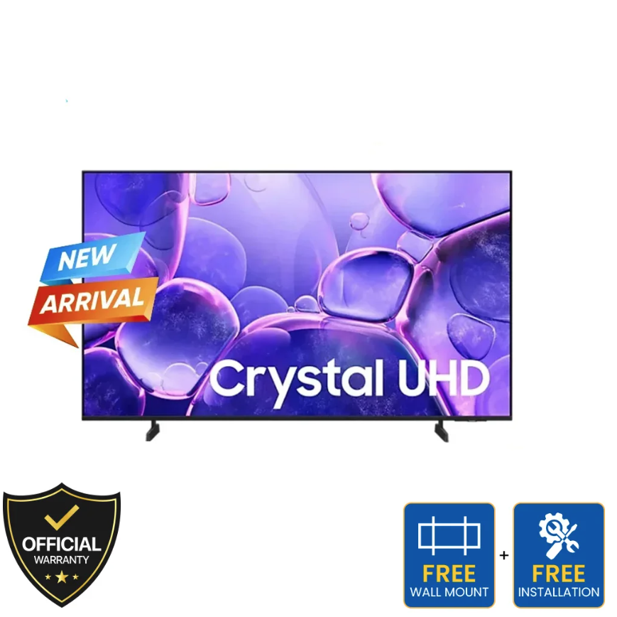Samsung 55 Inch Crystal UHD 4K Smart TV 2025 (55U8500F)