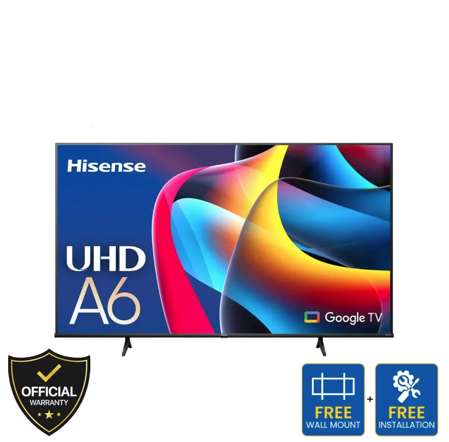 Hisense 75 Inch Class A6 Series LED 4K UHD Google Smart TV (75A6N)