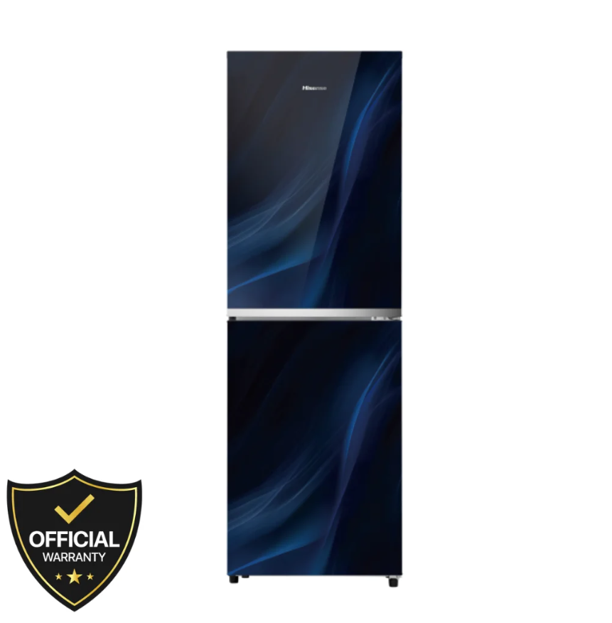 Hisense 277 Liters TMF Glass Door Refrigerator Fusion Blue (RTDG276NAFB/BD3)