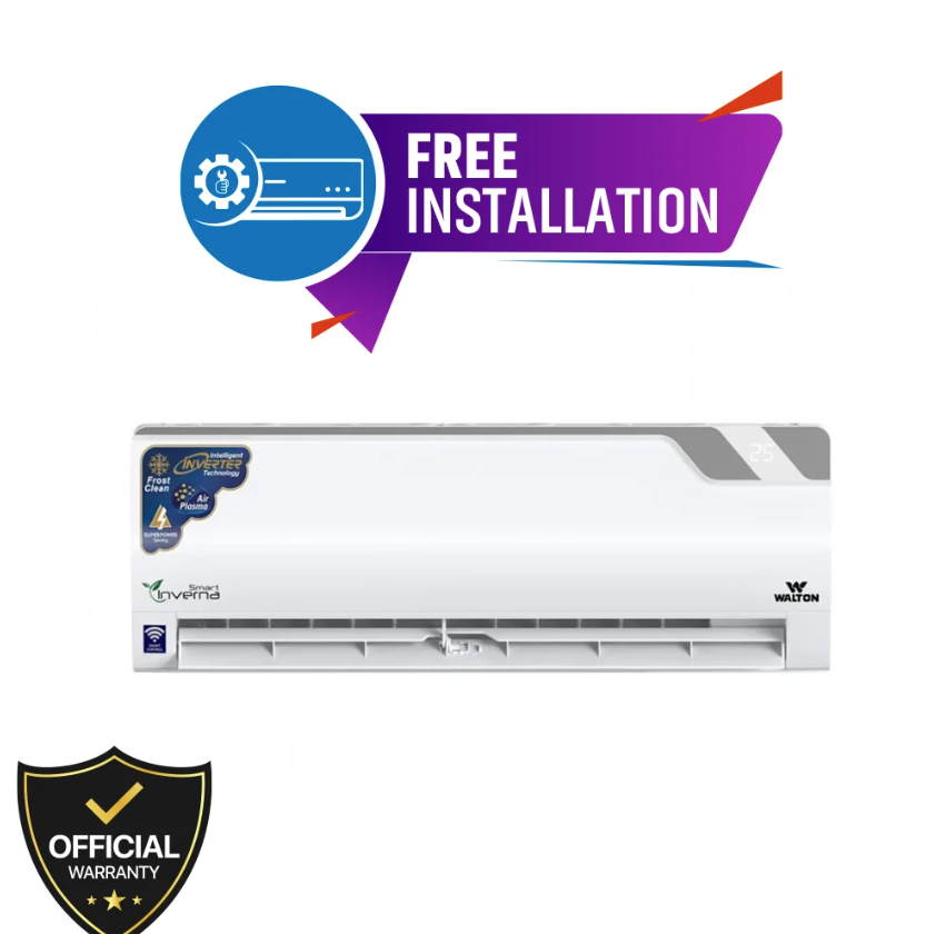Walton 1 Ton Inverter Air Conditioner (WSI-INVERNA (SUPERSAVER)-12J [PLASMA])