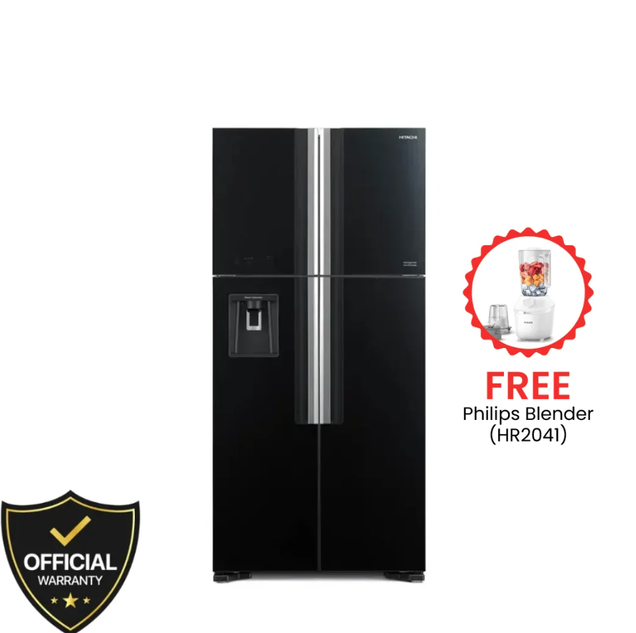 Hitachi 641 Liters Side By Side No Frost Refrigerator (RS800PB0-KD-GBK)