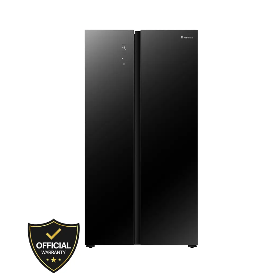 Hisense 566 Liters Side by Side Glass Door No Frost Refrigerator (RS67W4NV)